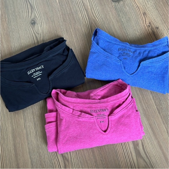 3 Ellen Tracy XXL T-Shirts - Picture 7 of 7